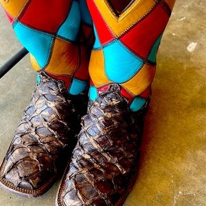 Anderson bean big bass boots, custom